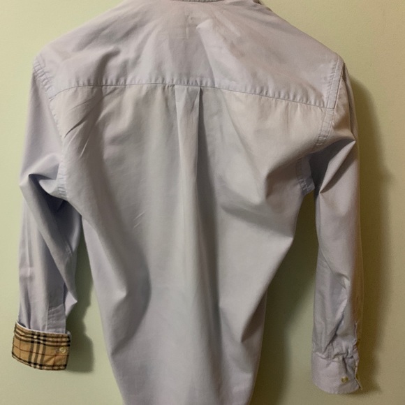 Burberry - Light Blue Long Sleeve Button Shirt - Picture 2 of 6